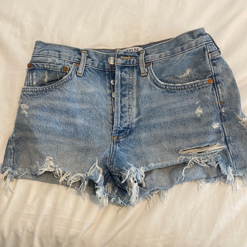 High rise AGOLDE Jean shorts